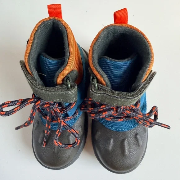 Carter's Kids' Orange and Blue Rain Boots - Picture 10 of 10